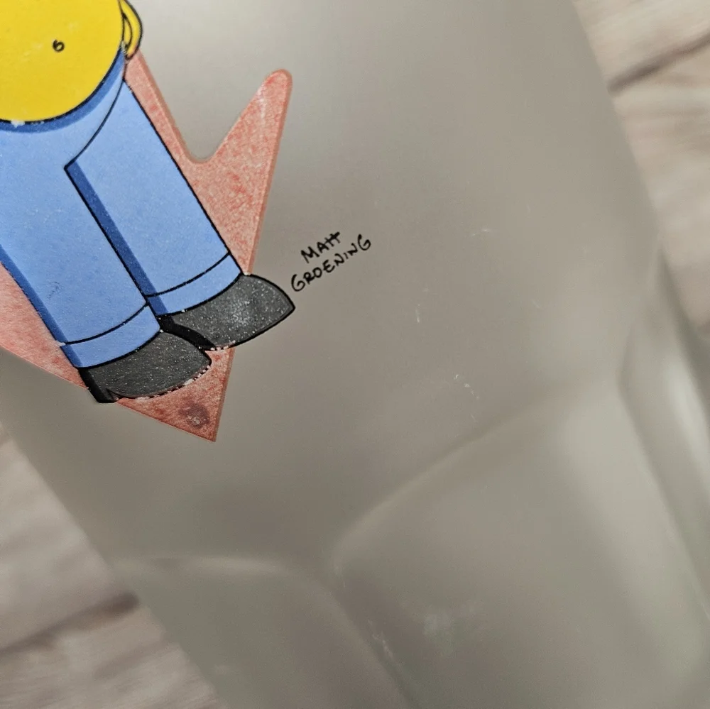 The Simpsons homer Simpson stupid gravity 14oz frosted beer mug